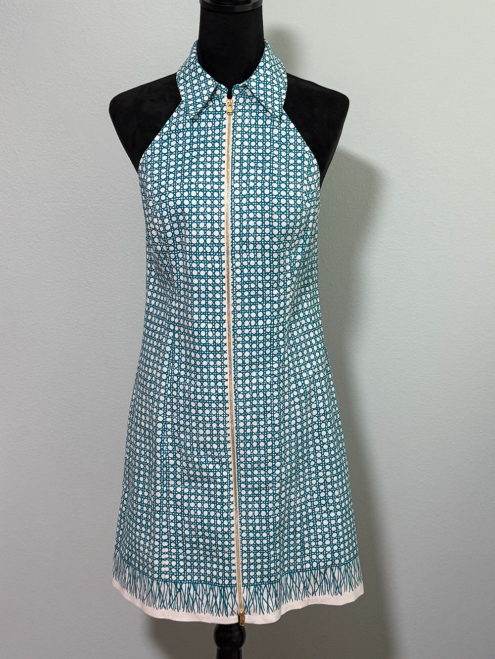 NWT TRINA TURK Rosalina Zip Front Sleeveless Mini Dress - 8 - Picture 2 of 9